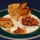 Homemade Tortilla-Chips und Schüsseln (Low Carb)