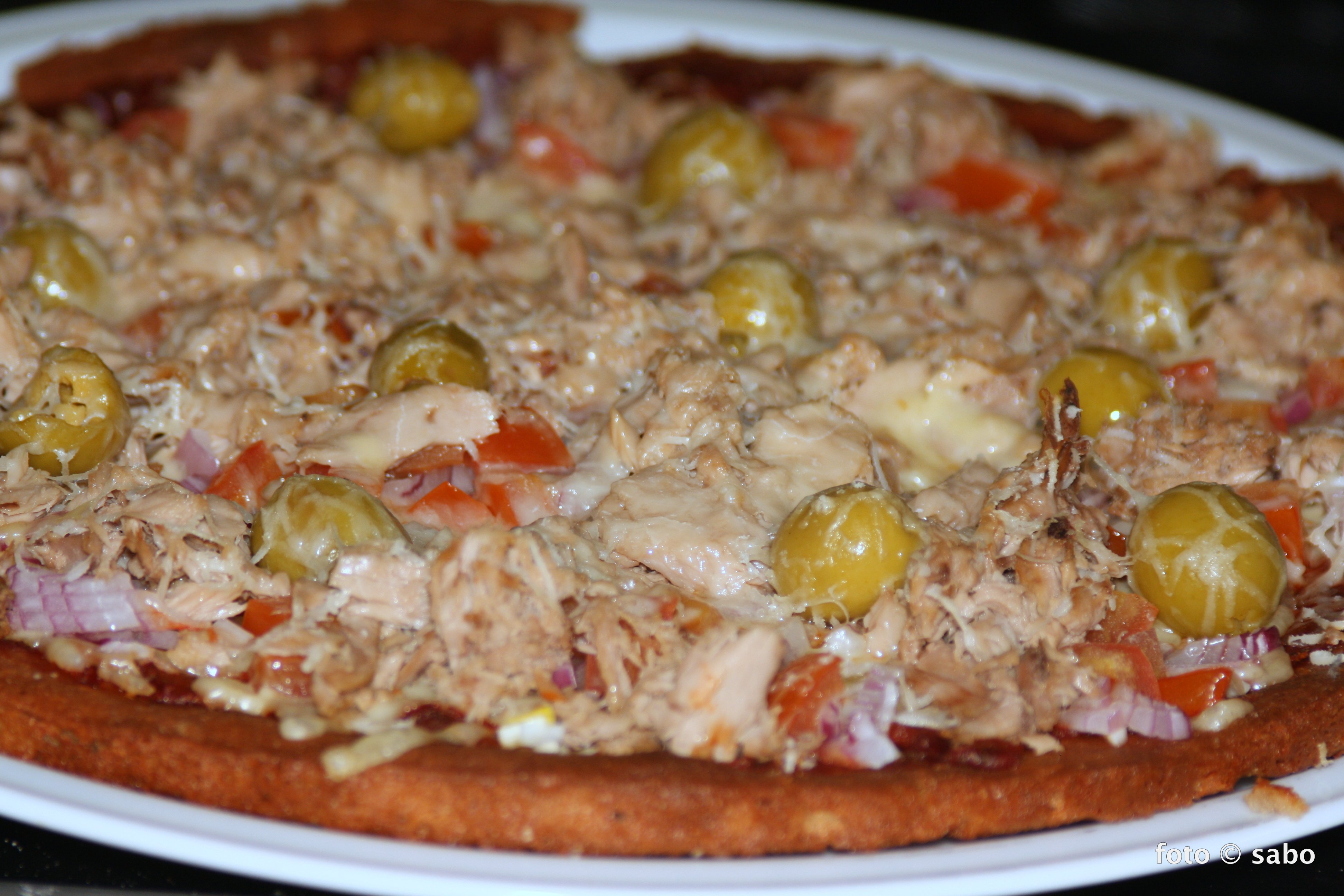 Pizza mit Mozzarella-Teig (Low Carb / Keto)