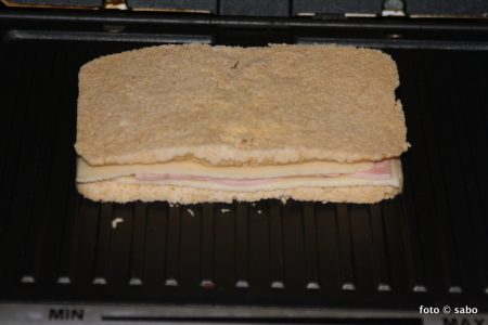 Mikrowellen-Kartoffelfaser-Sandwich (Low Carb)