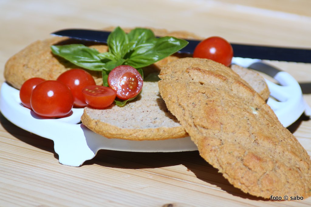 Kartoffelfaser-Kräuterbaguette (Low Carb / Keto)